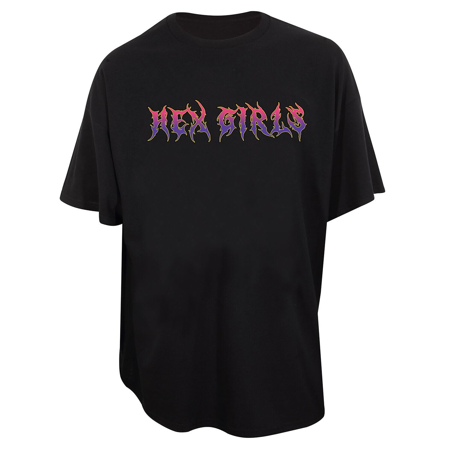 Heroes Inc. Unisex Kids Black Official Hex Girls Cauldron Oversized T-Shirt, Large