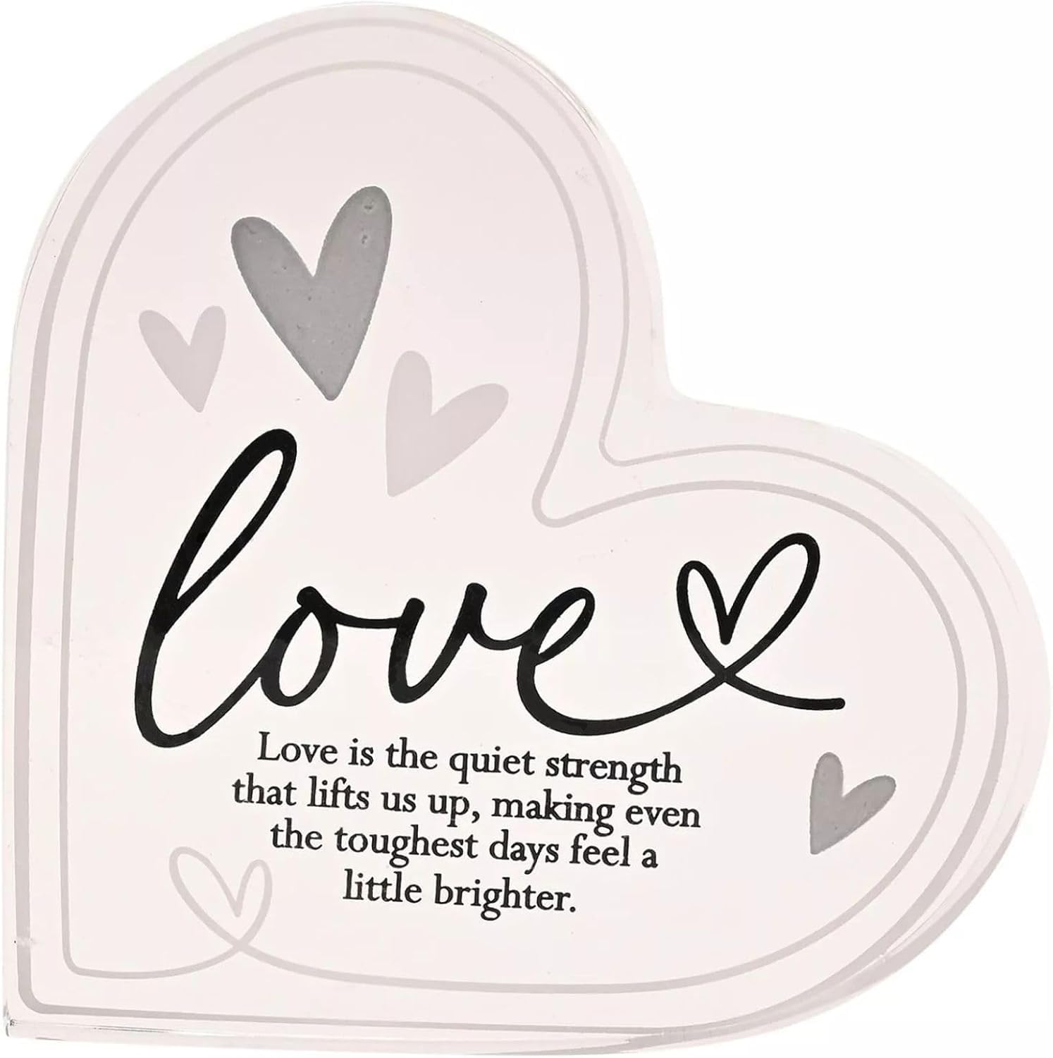 Widdop & Co Love Heart Keepsake Ornament - Sentimental Plaque Decoration - Thoughtful Gift for Couples, Husband, Wife or Loved Ones