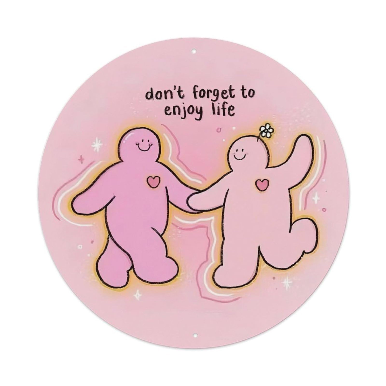 Motivational Poster Don't Forget to Enjoy Life Metal Tin Sign