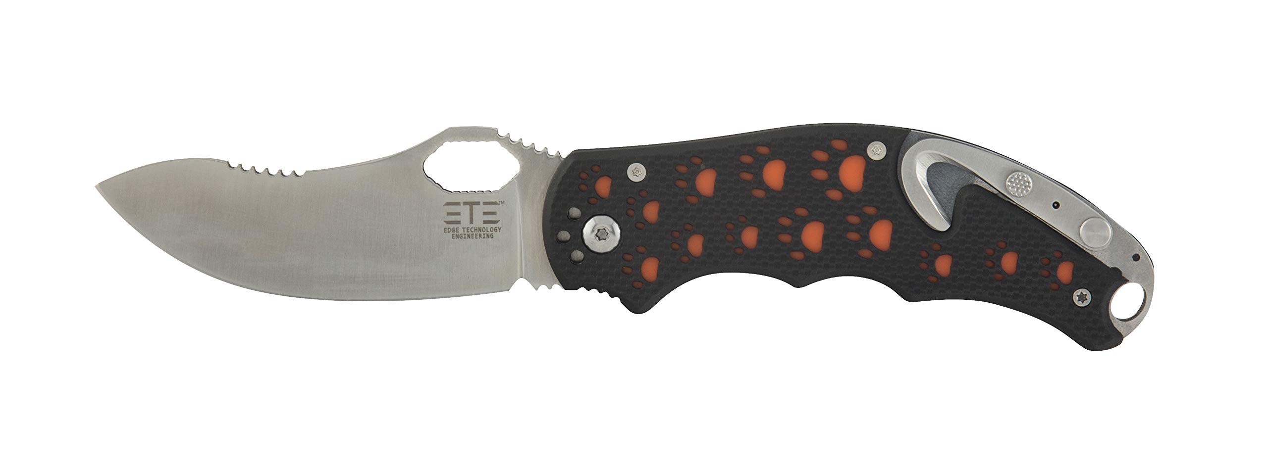 ETE Folding Skinner with Gut Hook, 3.5" Blade, G-10, Wegner