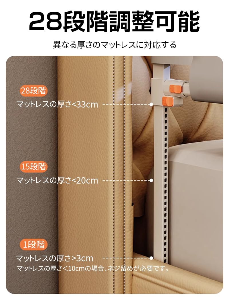 Amazon.co.jp: SFUN ベッドガード ベッドフェンス ハイタイプ