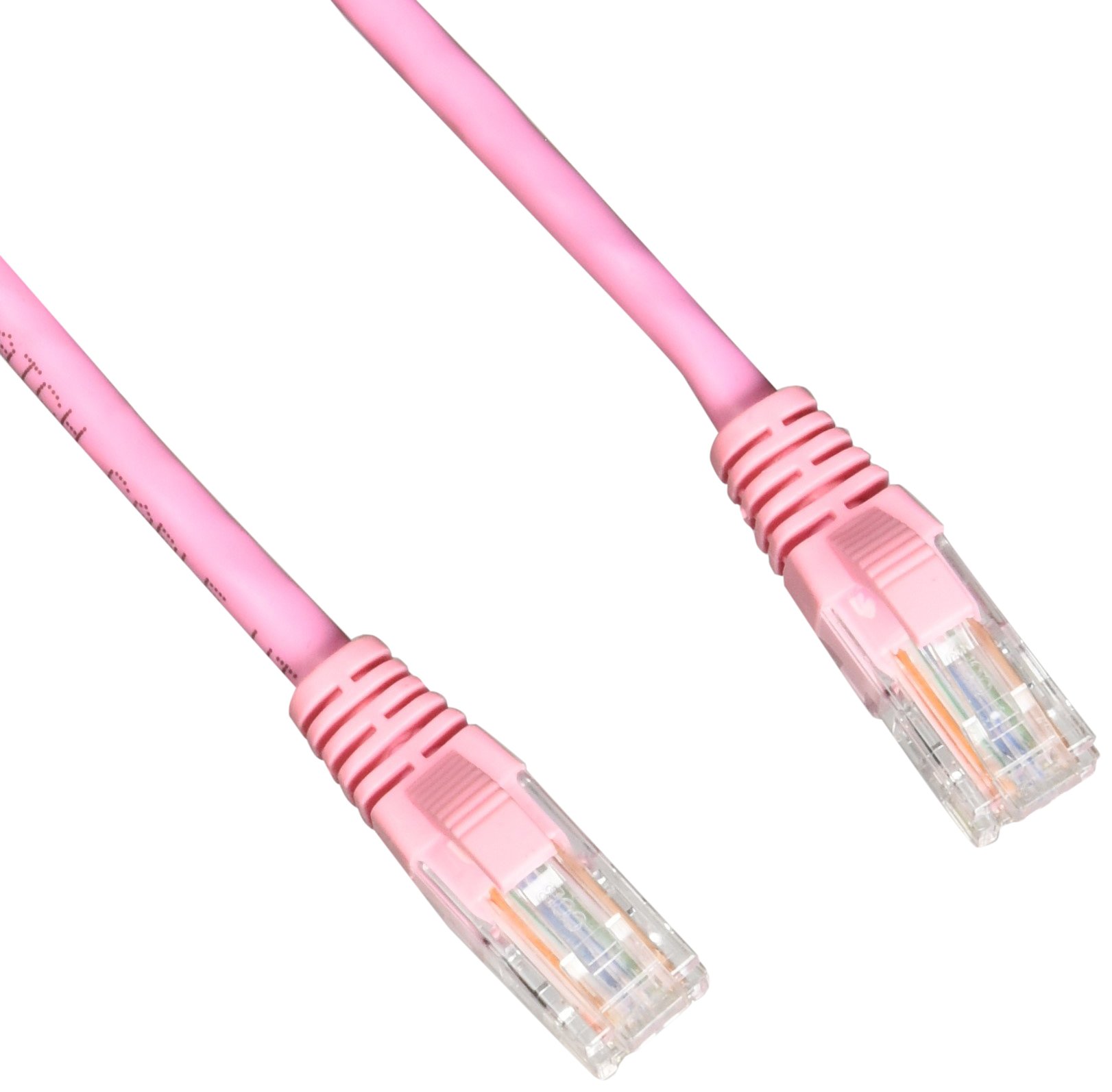 C2G 00499 Cat5e Cable - Snagless Unshielded Ethernet Network Patch Cable, Pink (8 Feet, 2.43 Meters)