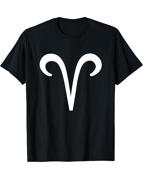Vintage Aries Birthday Sign Zodiac Symbol White T-Shirt