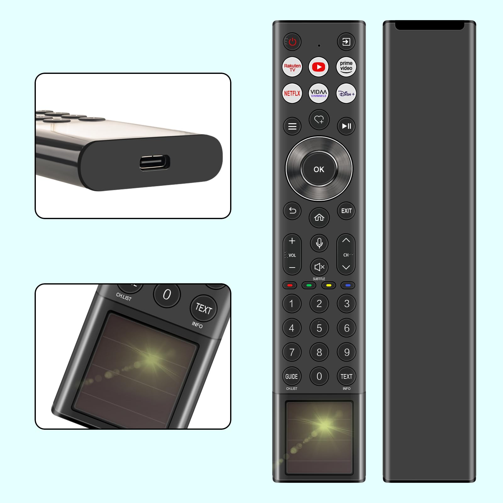 Zamiana pilota głosowego ERF6A66, pasuje do Hisense Mini-LED Smart TV 65U8NQTUK 75U8NQTUK 65U7NQTUK 75U7NQTUK 110UXNQTUK Canvas TV 55S7NQTUK