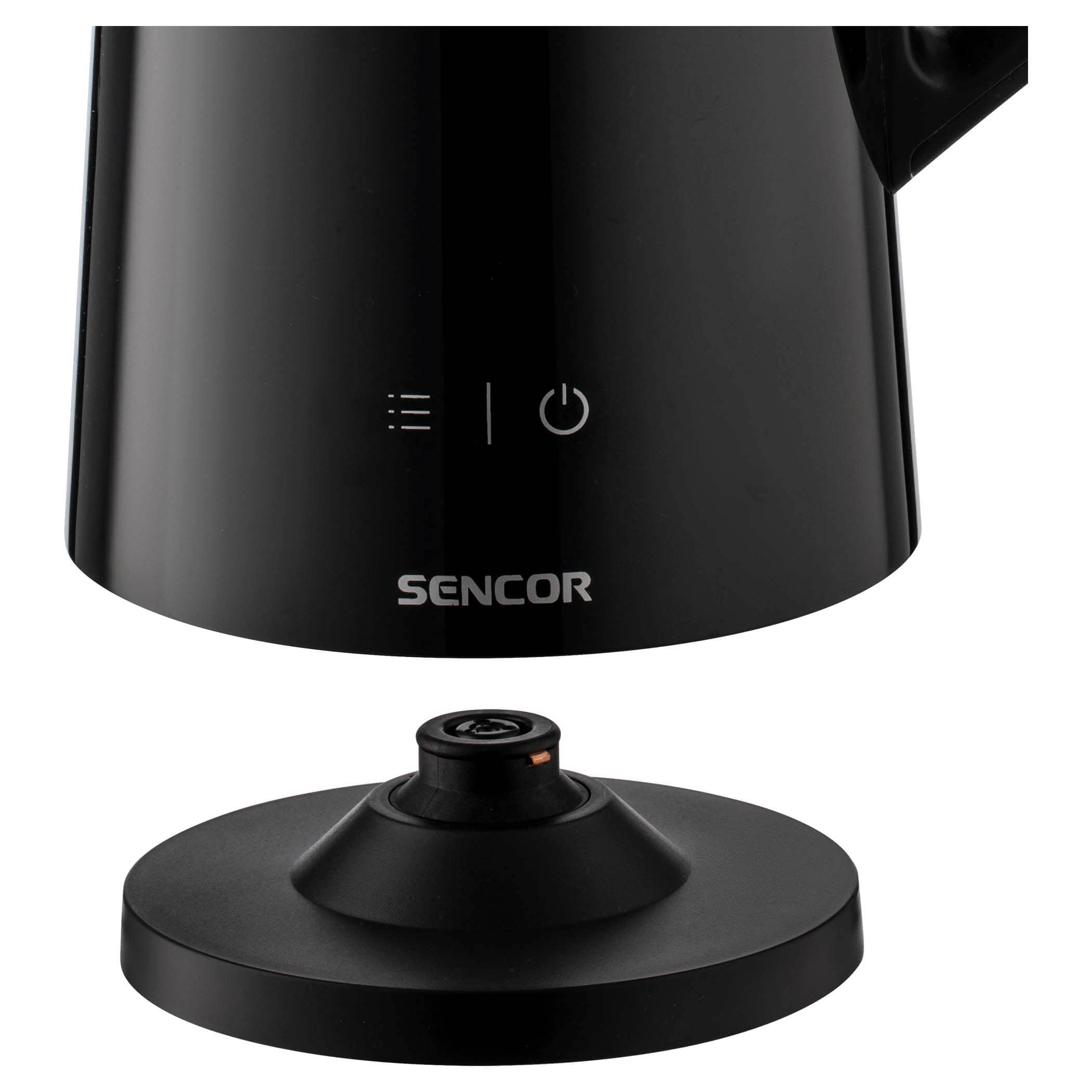 Sencor Bollitore Elettrico Nero Potente, Cool Touch, Anti-Bruciatura, Senza BPA - Bollitore Elettrico Temperatura Regolabile, Display LED, 1.5L, Acciaio Inossidabile, 2200W, Mantenimento Calore