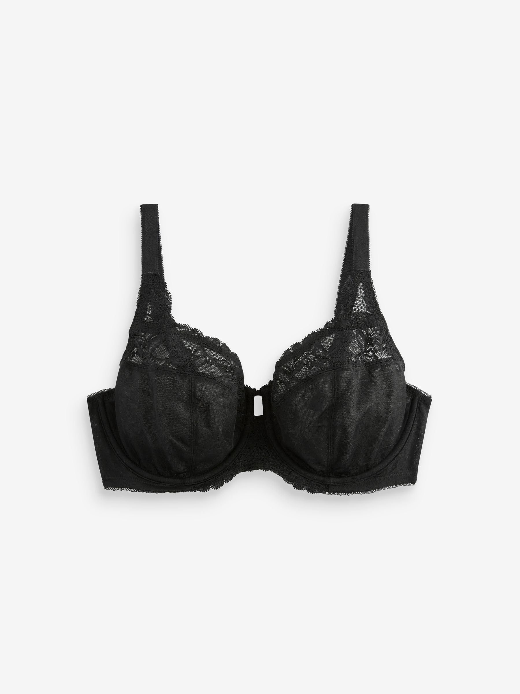 NEXT Mujeres Pack de 3 Sujetadores sin Relleno con Aros y Ribete de Encaje para Copas Grandes DD+