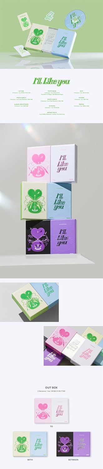 [WEVERSE POB Exclusive] ILLIT I'll Like You 2nd Mini Album with Tracking (Full 7 Set(3Standard+3GLLIT+1Weverse))