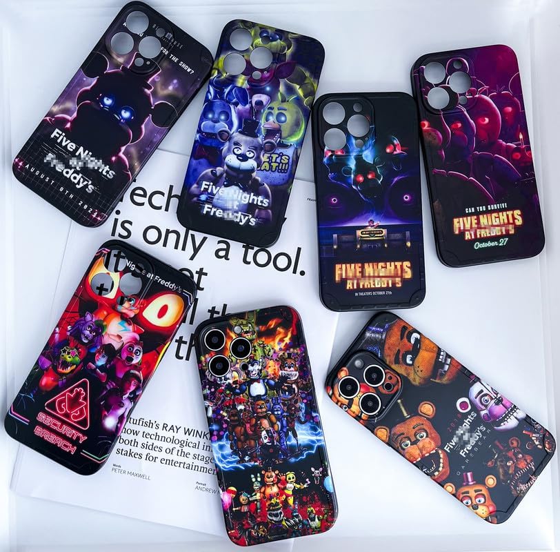 Miniatura 3 de Funda temática de juego aterrador de cinco noches diseñada para iPhone XR, TPU a prueba de golpes, funda protectora de terror, regalo para niños,