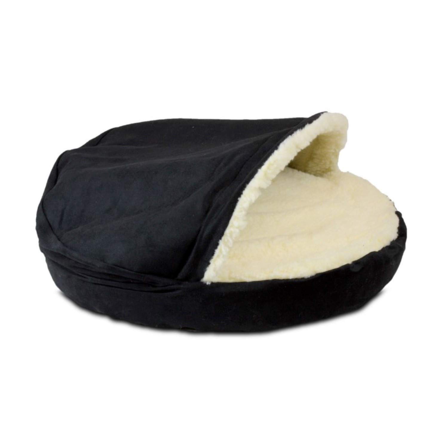 Snoozer Luxury Orthopedic Cozy Cave Pet Bed, X-Large, Black