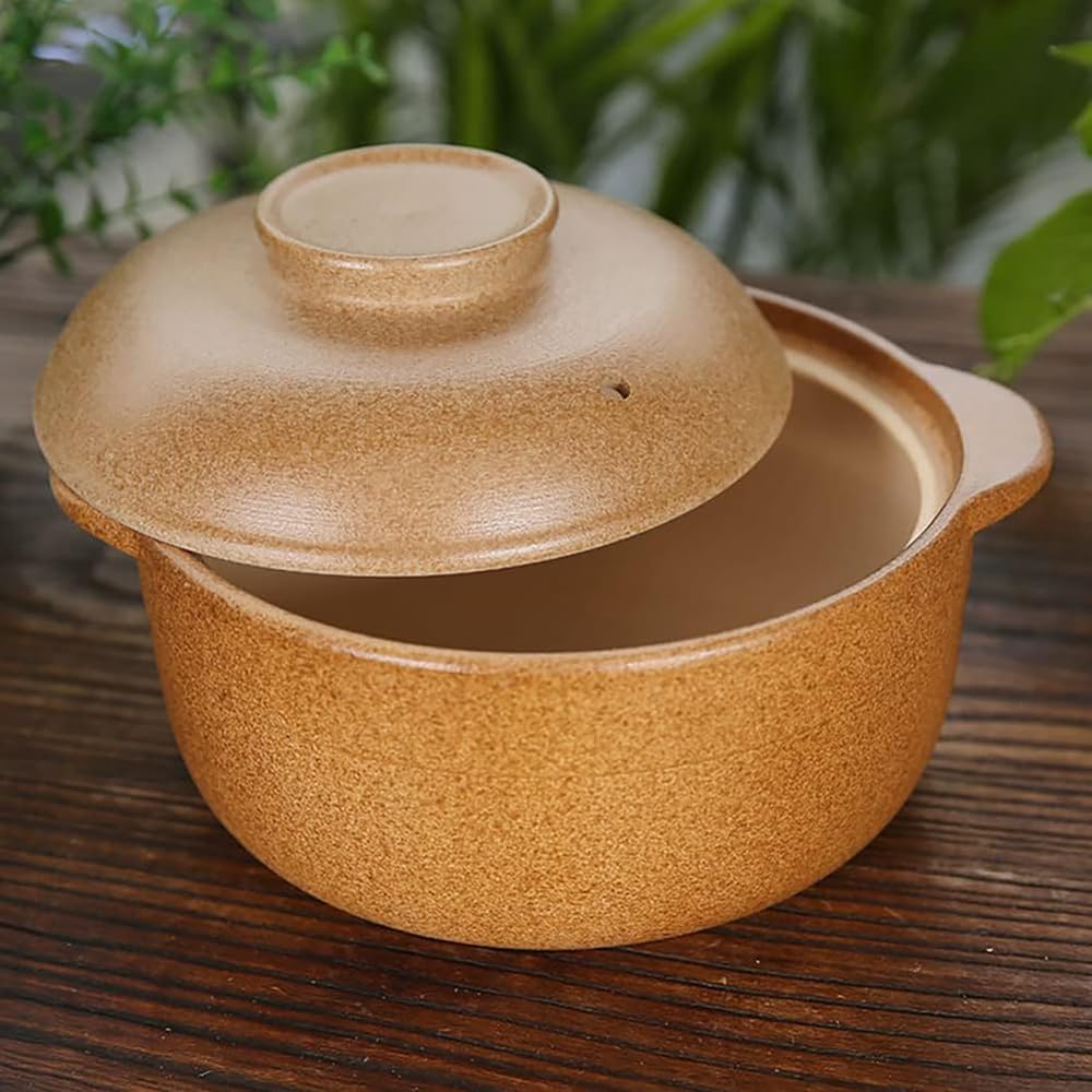 garnek ceramiczny, Gotowanie Gliniany garnek Gorący Gliniane garnki Retro styl(1.1l)