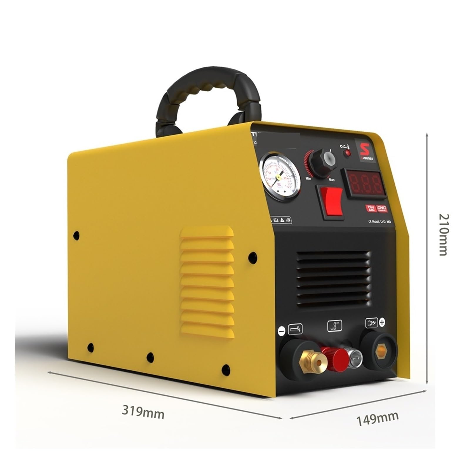 Przecinarka plazmowa, Przecinarka plazmowa 55P Amp HF IGBT Inverter Przenośna maszyna do cięcia plazmowego z akcesoriami 12MM Czyste cięcie metalu do warsztatów DIY i domowych