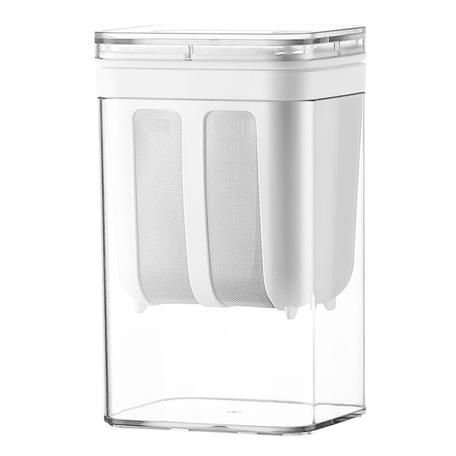 1 colino per yogurt da 1100 ml, con sacchetto a rete fine e coperchio, per yogurt greco spesso, latte di soia, frutti di bosco, zuppe, succhi di frutta, caffè, tè (Y321-1)