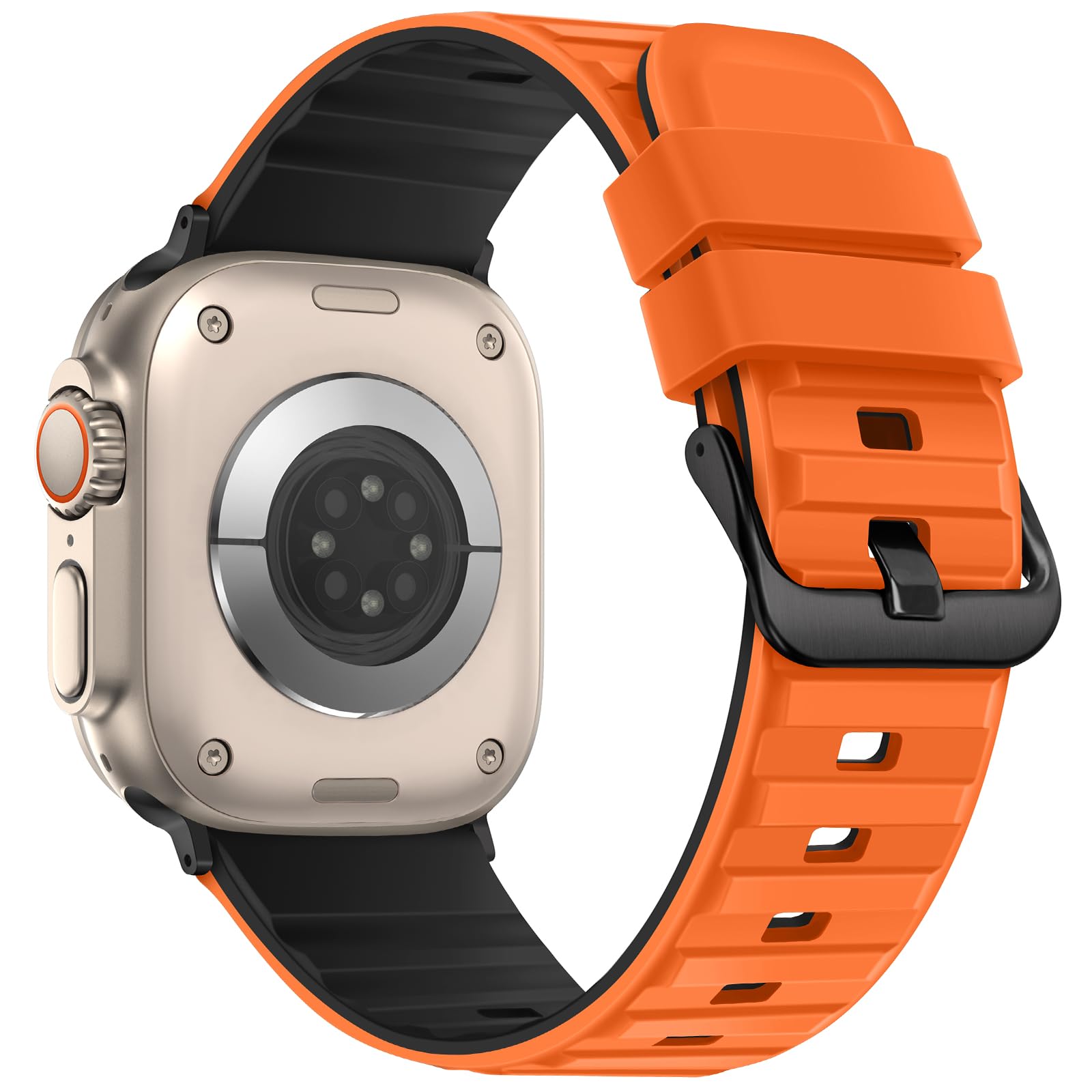 Suphart Cinturino Compatibile con Cinturino Apple Watch 49mm 45mm 44mm 42mm, Cinturini Sportivo in Morbido Silicone per Apple Watch Ultra 2 Ultra SE Series 9 8 7 6 5 4 3 2 1