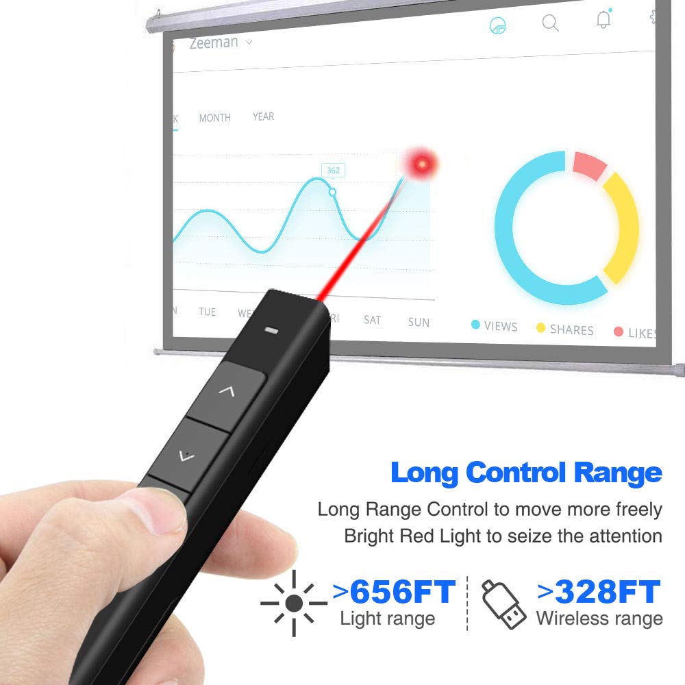 Buy NORWII N26 Red Laser Pointer Presentation Clicker, 330FT Wireless