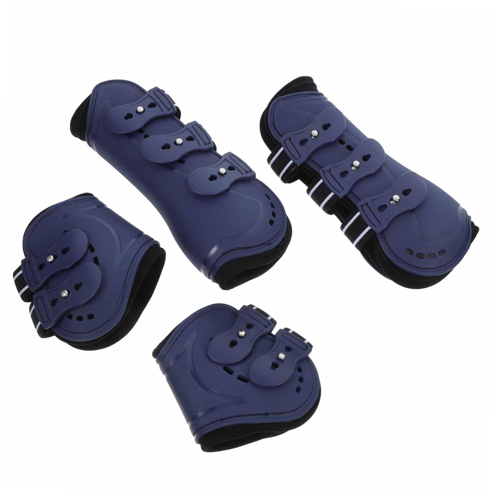Toyvian 4piezas Botas para Tobillos De Caballo De Pies Reutilizables para Patas De Caballo Botas Ortopédicas para Tendones Entrenamiento Ecuestre