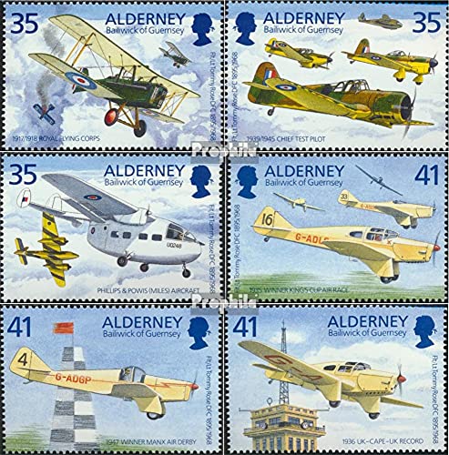 Gran Bretaña - Alderney 83-88 (completa.edición.) nuevo con goma original ** MNH 1995 100. cumpleaños thommy rosa (sellos para los coleccionistas) Aviones / Globos / Zepelines / Aviación
