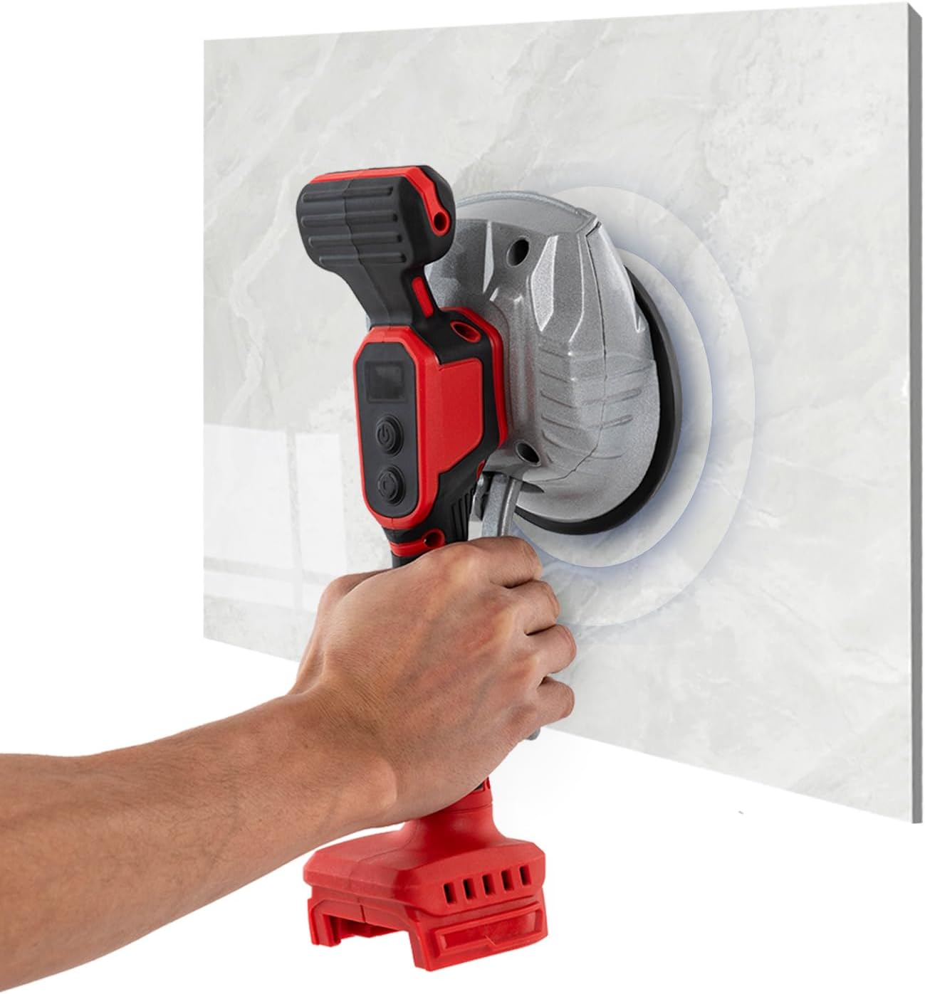 Cordless Tile Vibration Leveling Machine, Tile Vibration Machine with 8 Speed, Portable Tile Vibrator Tool for Floor Tile Wall (No Battery)