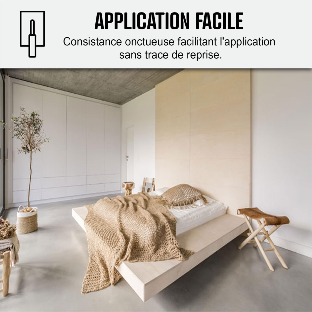 Set aus gewachstem Beton auf Fliesen für große Flächen, 120 m² (in 2 Schichten), Melone Orange ARCANE INDUSTRIES