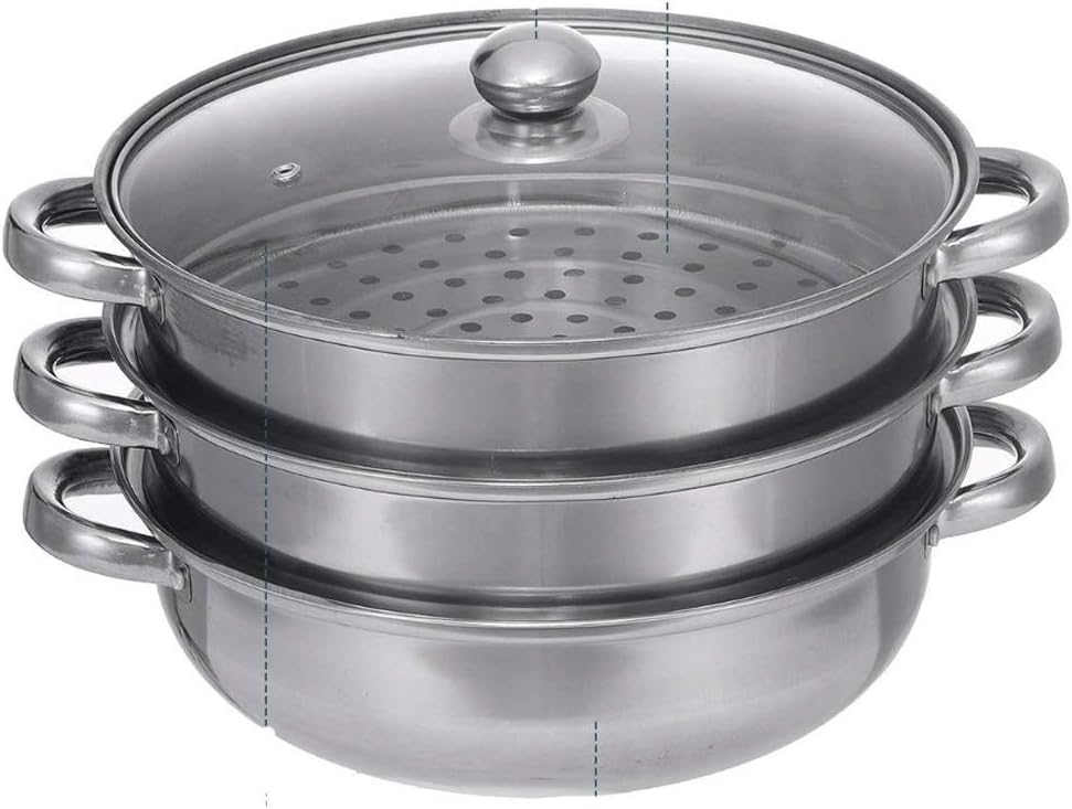 Milk Pot Steamer Thick Stainless Steel Soup Pot Steamer Gas Stove Induction Cooker Dual-use Pot Kitchen Pot Cookware