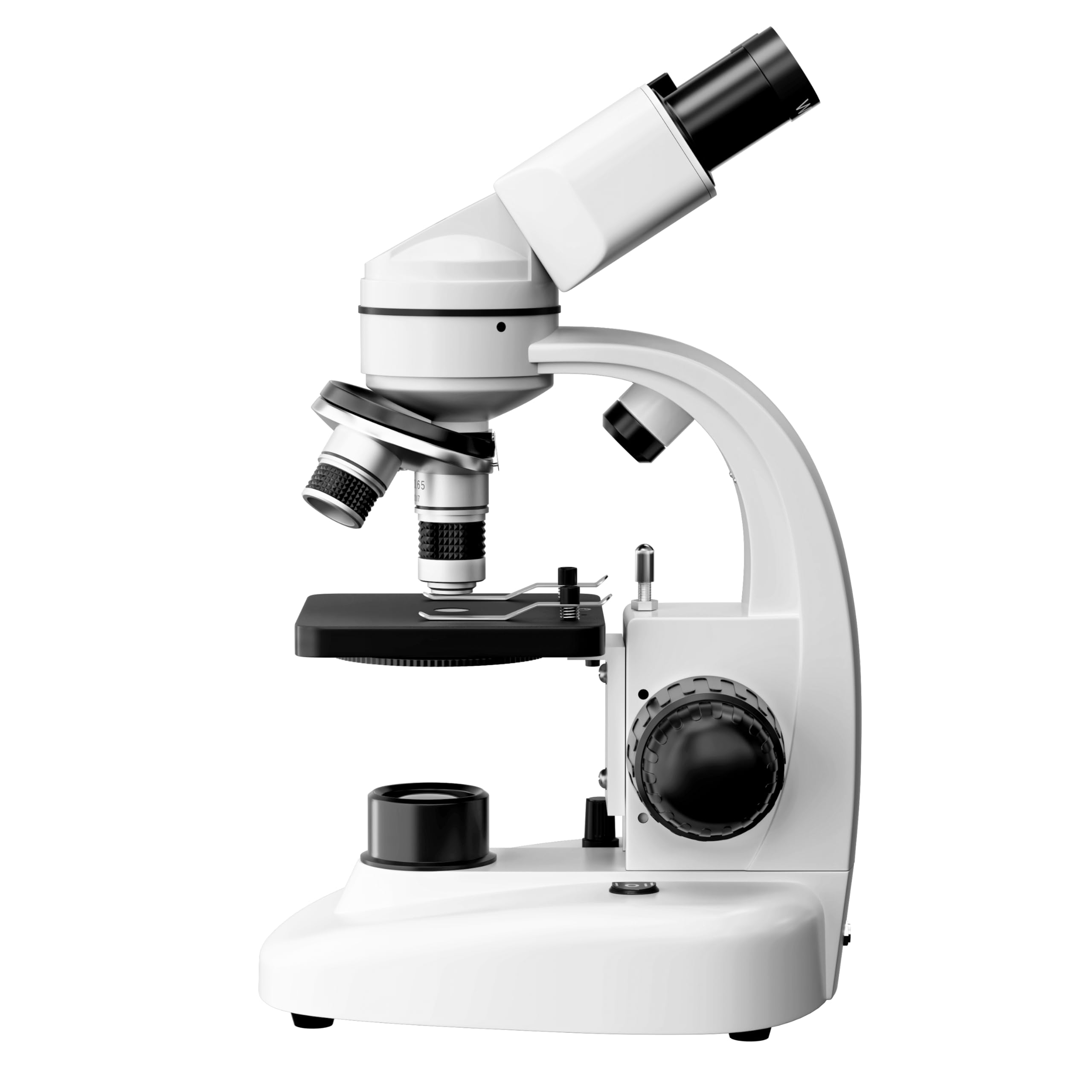 USCAMEL Microscopio composto binoculare LED con ingrandimento 40X-1000X con oculari 10X 25X ad ampio campo, vetrini per microscopio, adattatori per telefono, carta per la pulizia
