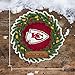Rico Industries NFL Football Kansas City Chiefs Personalized Felt Holiday Wreath Pennant - Home and Living Room Decor - Soft Felt EZ to Hang
