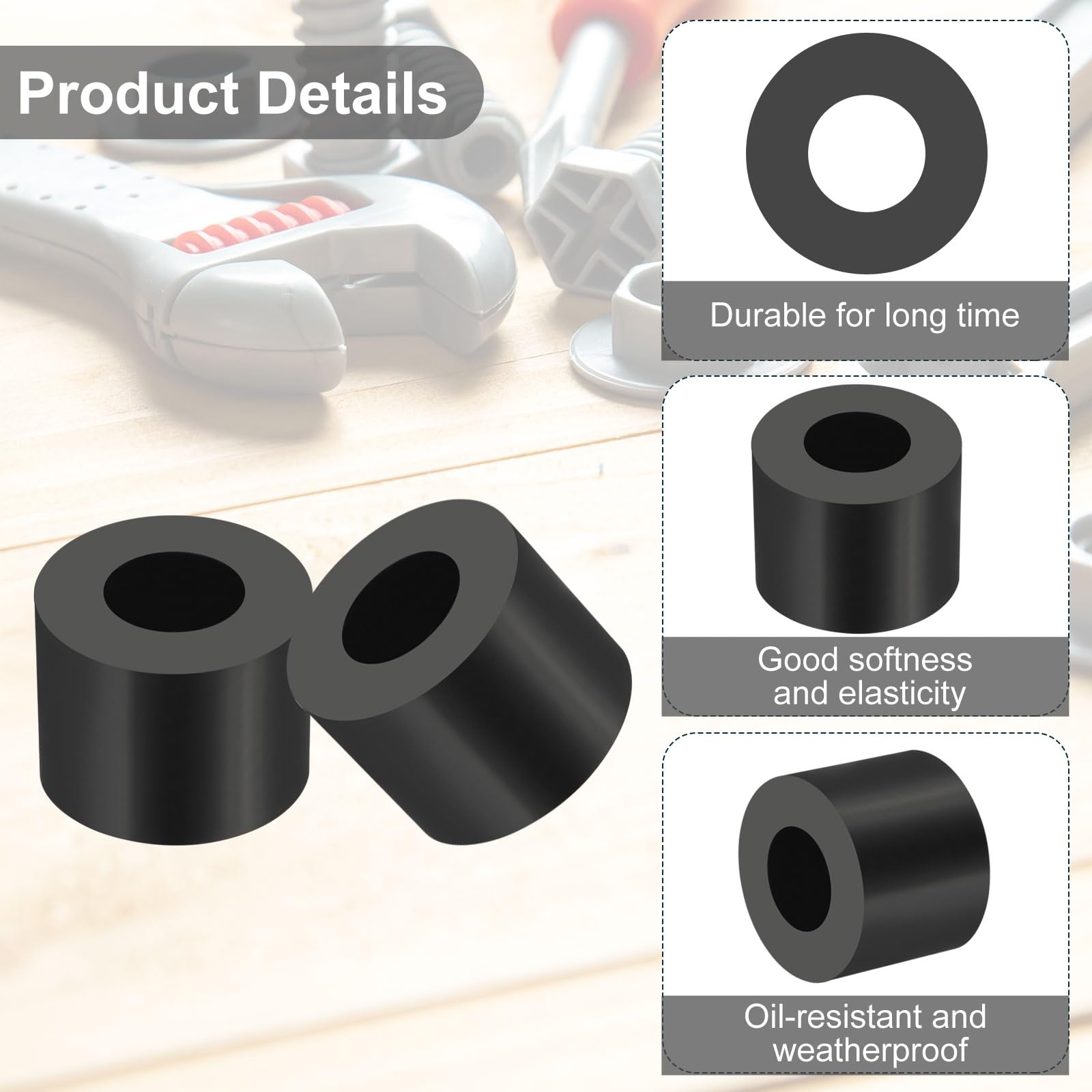 PATIKIL Multi Purpose Rubber Spacer - Image 3