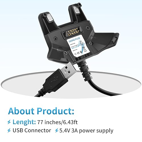 Miniatura 4 de Cable de carga USB para TC77 [actualizado] cargador de escáner para Zebra TC70 TC72 TC75 TC55 TC77 TC75EK TC700H TC700K TC77HL TC720L TC70x TC75x