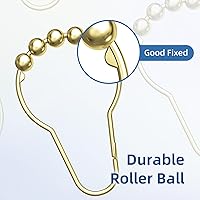 Vista 3 de Titanker Ganchos para cortina de ducha e impermeable, ligero, 72 x 72 pulgadas, forro de cortina de ducha de PEVA, transparente