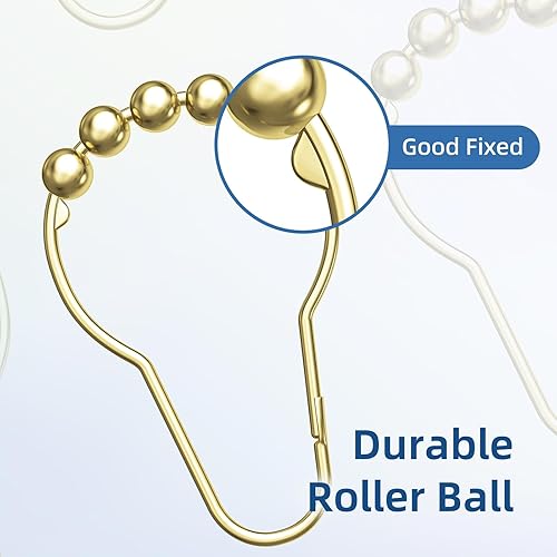 Miniatura 3 de Titanker Ganchos para cortina de ducha e impermeable, ligero, 72 x 72 pulgadas, forro de cortina de ducha de PEVA, transparente