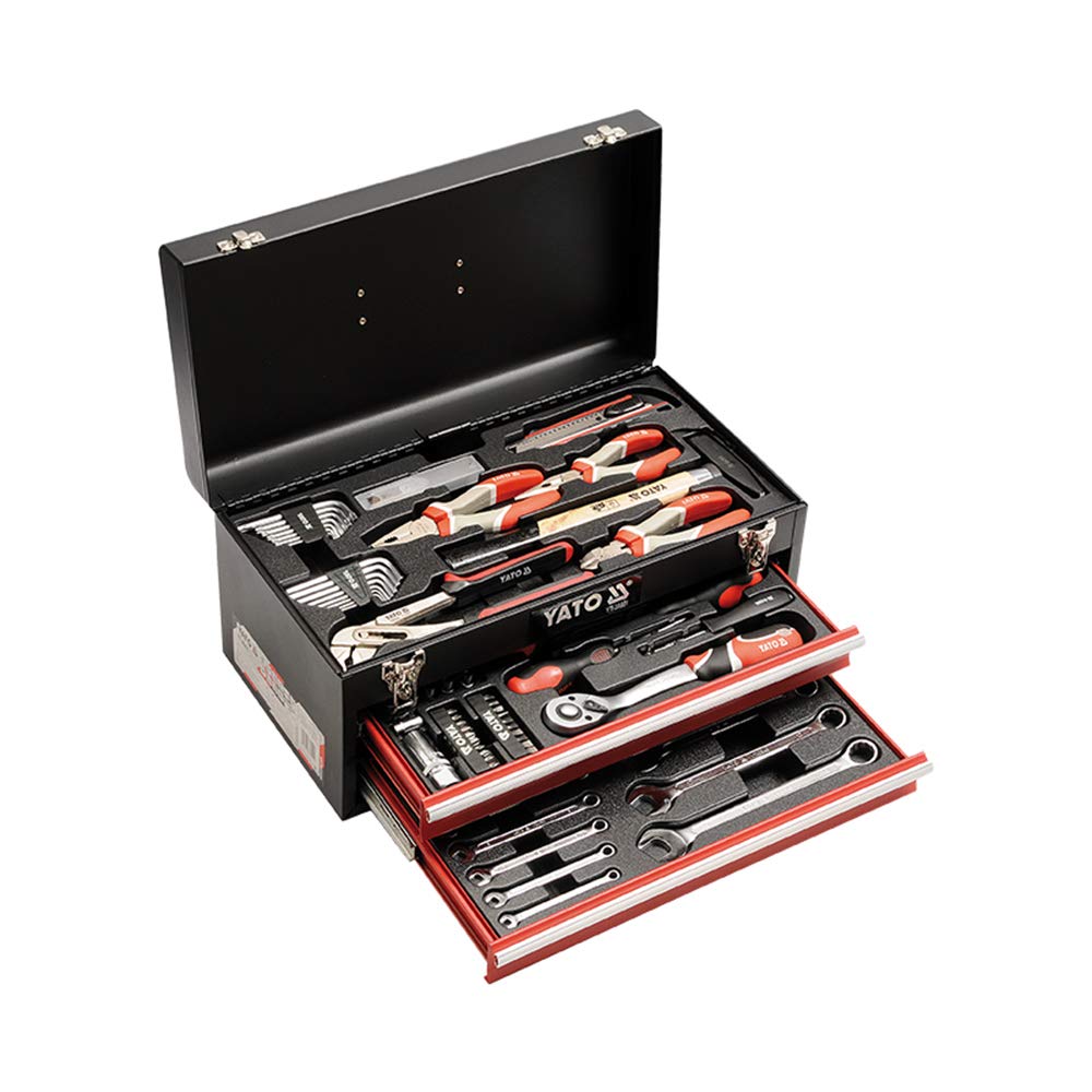Yato YT-38951 81 Pcs Tools Set|Galvanized steel sheet 0.6 mm|CrV