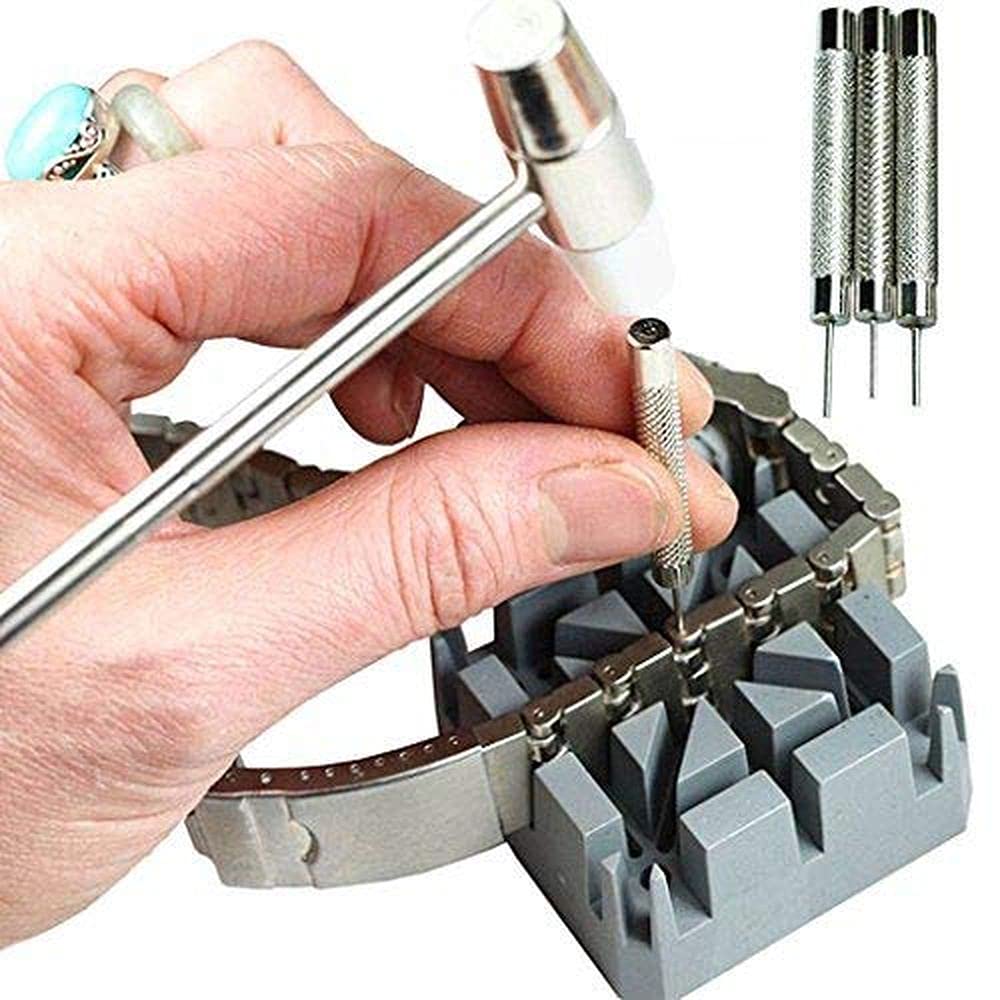 Diy Crafts 11410 6728 Repair Tool Kit Band Pin Link Remover Removal Hammer Punch, Multicolor 3