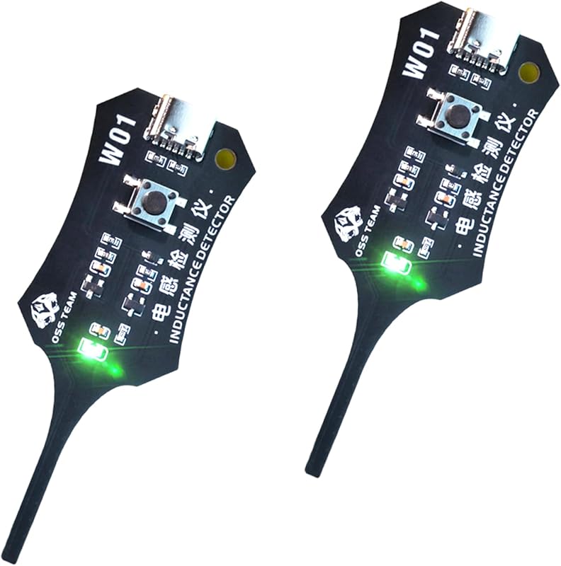 Portable Mini Inductor Tester, Type-C Powered High Precision Mainboard Coil Testing Tool, Fast Inductance Fault Detection Diagnosis Repair Tool for Mobile Phone Electronic Components-2 Pcs