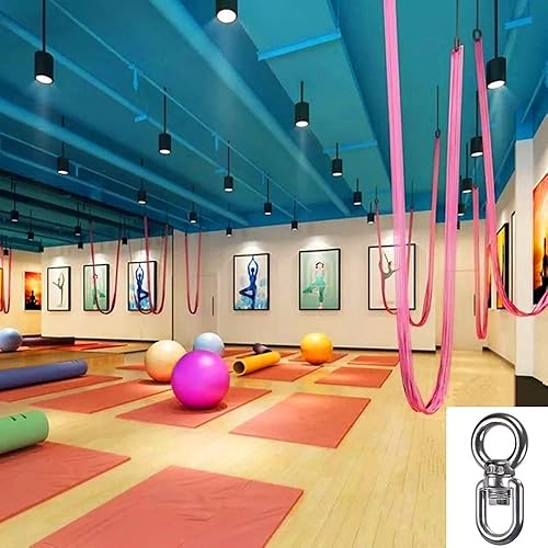 Miniatura 5 de Cojinete giratorio giratorio de 360 con capacidad de 820 libras, accesorios de conexión de suspensión seguros y confiables para columpio, hamaca de