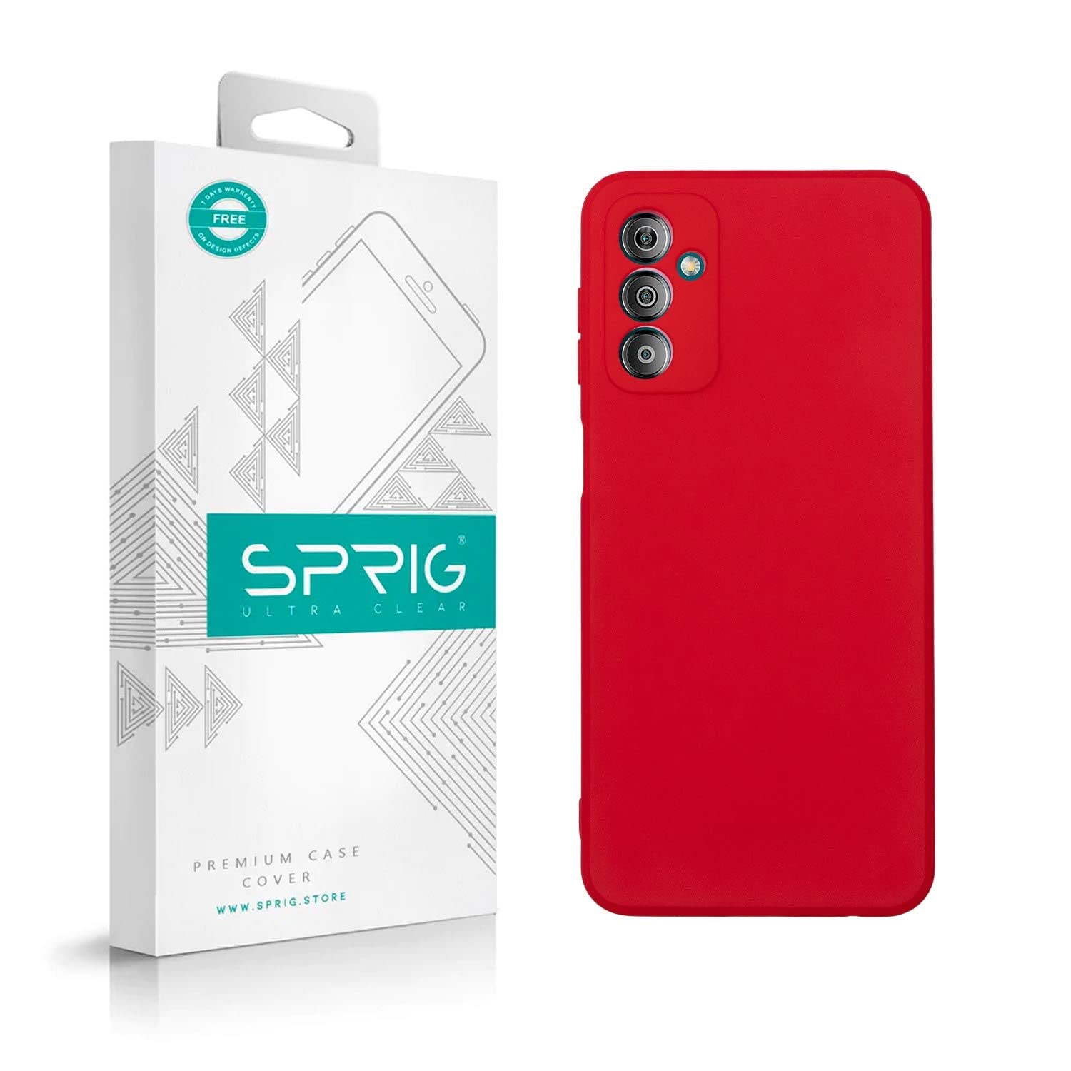 SPRIG Compatible with Samsung Galaxy F23 5G Phone TPU Basic Premium Back Cover Drop Tested Shock Proof Mobile Case for Men, Women, Boys and Girls with Camera Protection (Red) (B0BRJ5KYS1) Amazon Price History, Amazon Price Tracker