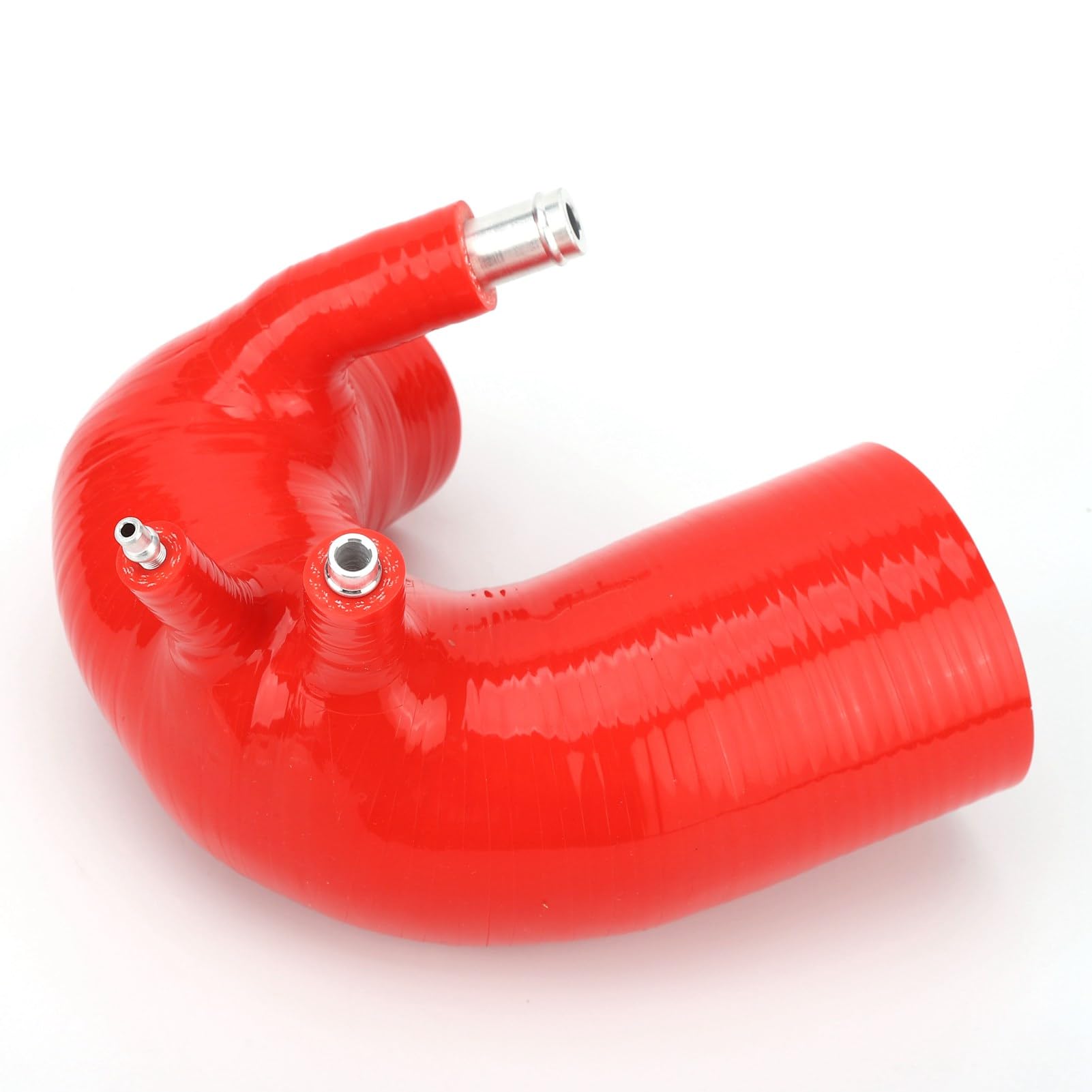 Fockety Kit Tubo Flessibile di Aspirazione Aria in Silicone, Accoppiatore a Gomito, Radiatore per 500 595 695 TurboJet (Rosso)