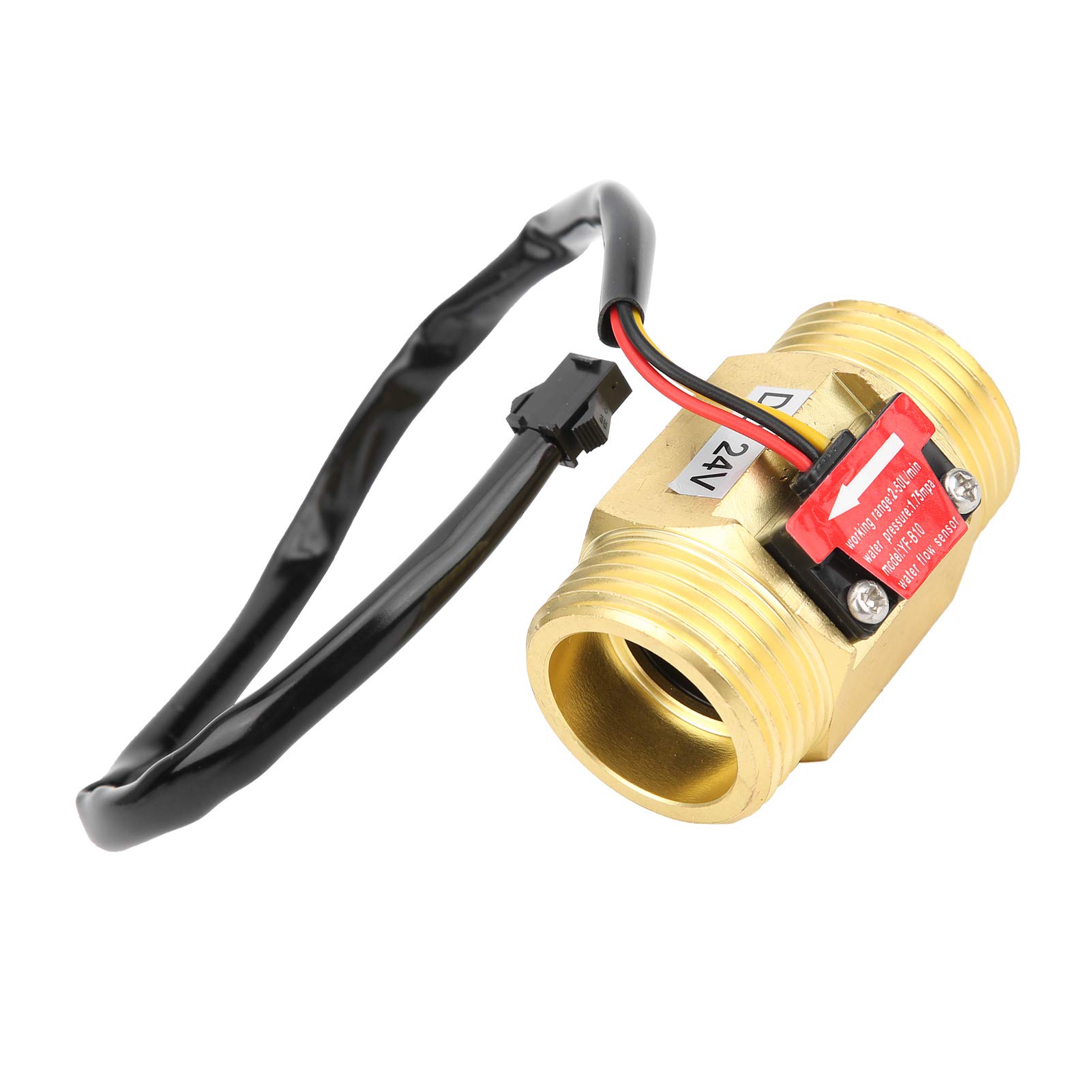 Sensore Flusso Acqua YF-G1 - Contatore Portata 1-100L/min DC 3-24V Filettatura G1