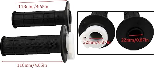 Miniatura 7 de Empuñaduras de mango de acelerador giratorio (0.86 pulgadas), abrazadera de acelerador, interruptor de llama y cable para ATV Mini Bike Pit Bike