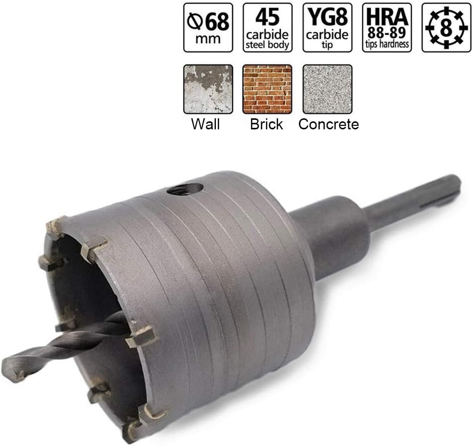 set di seghe a tazza per mattoni