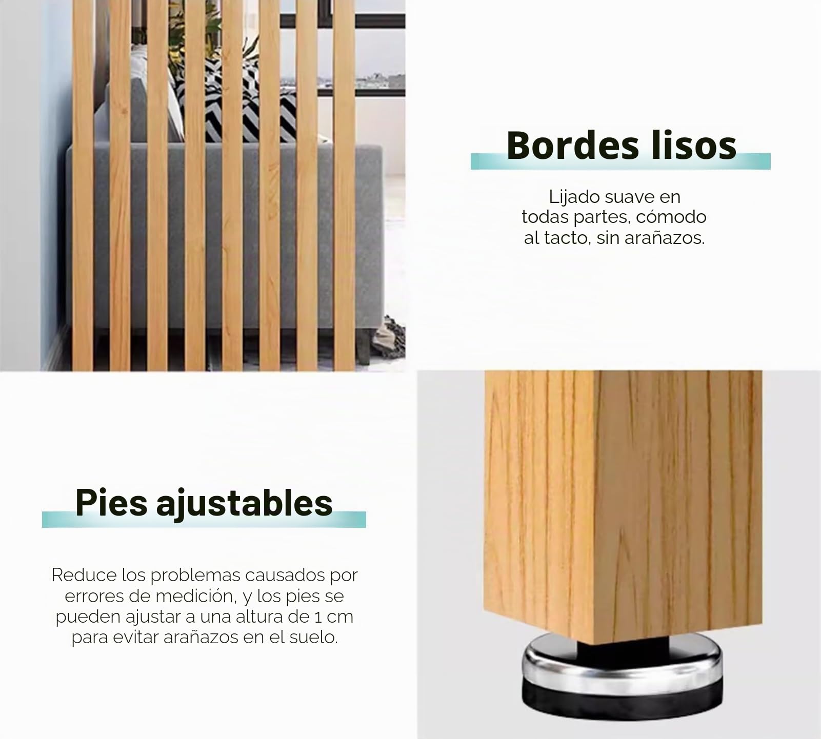 Separador de ambientes de metal, paquete de 10 divisores de oficina con acabado de grano de madera, separador de piso a techo para estudios y oficinas