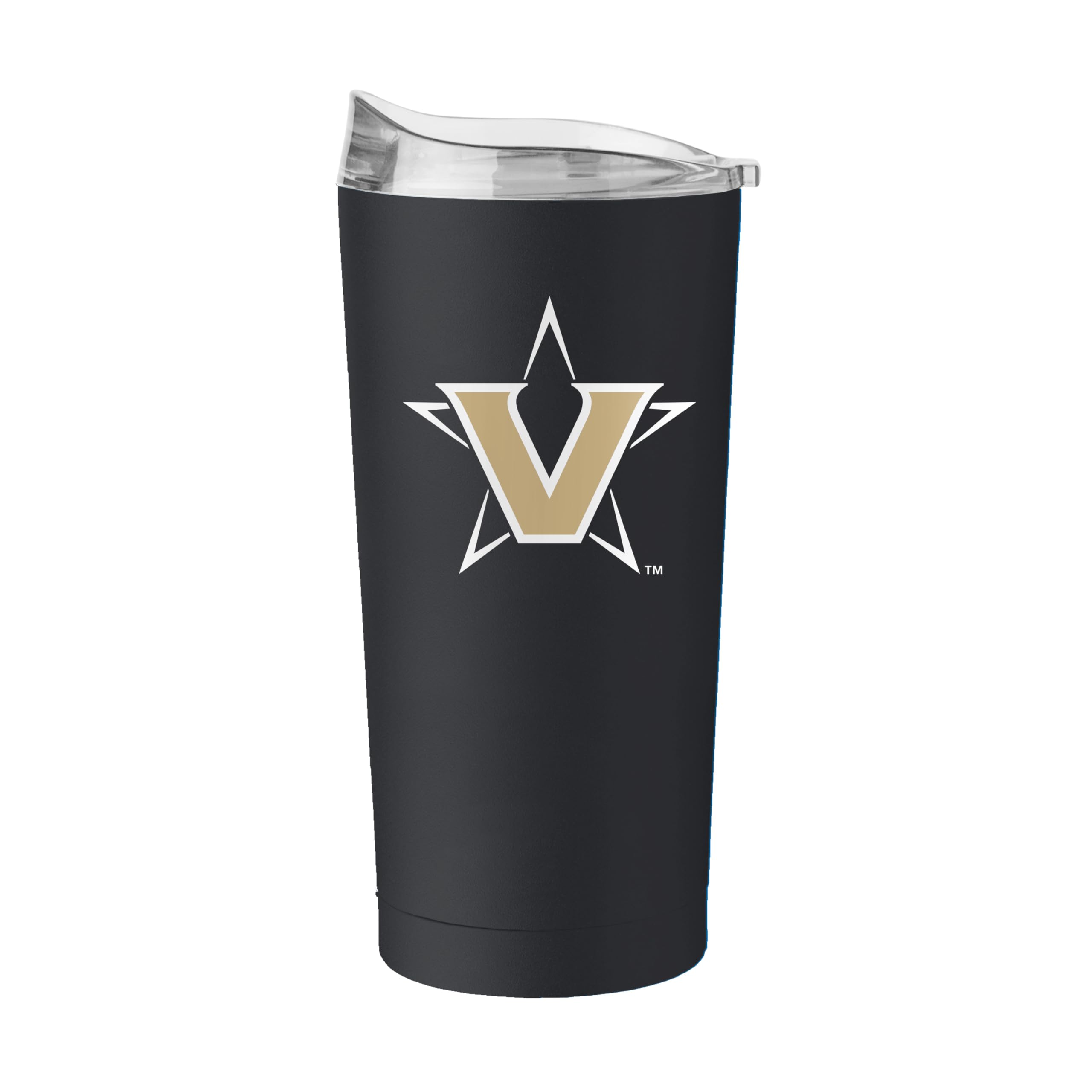 Logo Brands NCAA 20 oz Powder Coat Stainless Tumbler -Double-Wall Insulated Everday Tumbler for Hot or Cold Drinks, High Lip Lid, Team Color