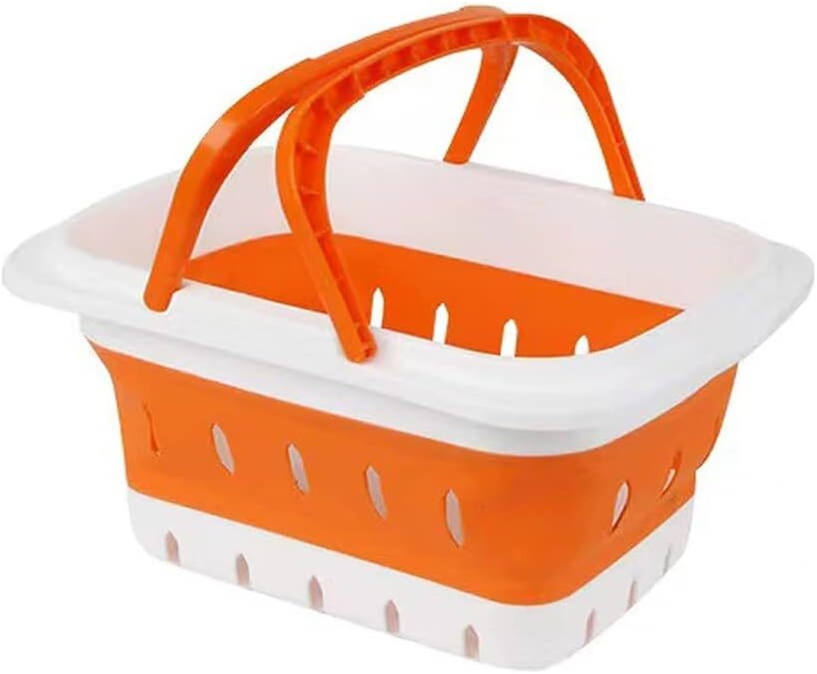 WSQHAO 2Pcs Collapsible Shower Caddy – Foldable Plastic Storage Basket With Handles For Dorm Bathroom Gym for Shower(Color2)