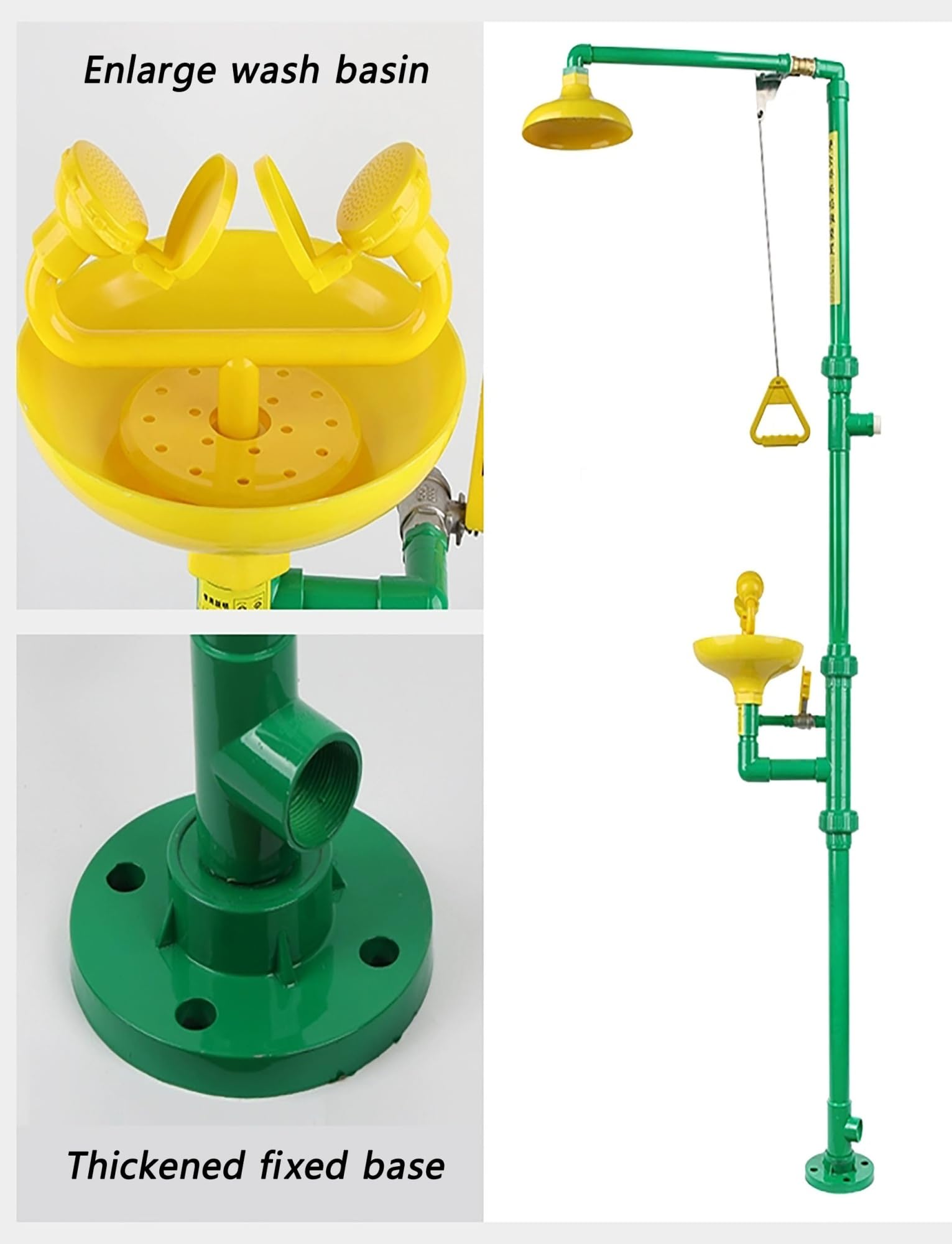 Lavaojos de emergencia, estación lavaojos, lavaojos profesional, ducha for ojos, herramienta de ducha facial, equipo de seguridad for industrias de la construcción, lavado(Color2)
