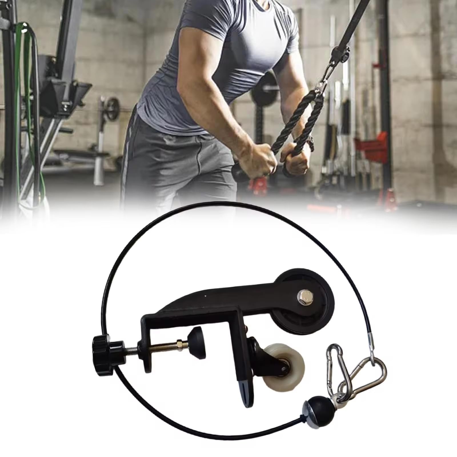 SUNGOD-accessoires de gym à domicile Alliage d'aluminium poulie de