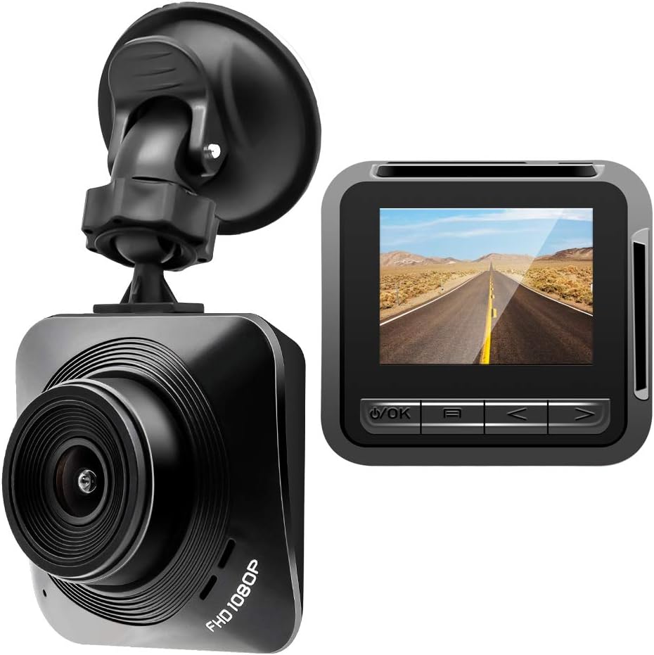 Dash Cam, Veroyi Car Driving Recorder 1080P HD Car Camera Dashboard Camera Recorder with Motion Detection, G-Sensor, Loop Recording, Night Vision (Upgraded Version)