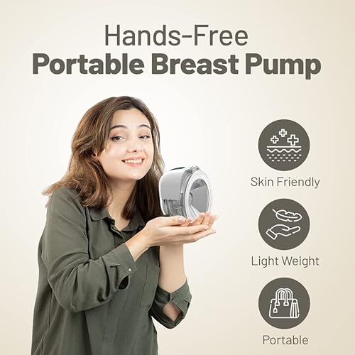 2023 Upgraded Wearable Breast Pump Hands Free, Discreet, Silent,3 Modes And 9 Levels- Wireless Hands Free Breast Pump, Lcd, Lightweight, Skin Friendly Breastpump, 21Mm Flange-180 Ml, Single #TOP6