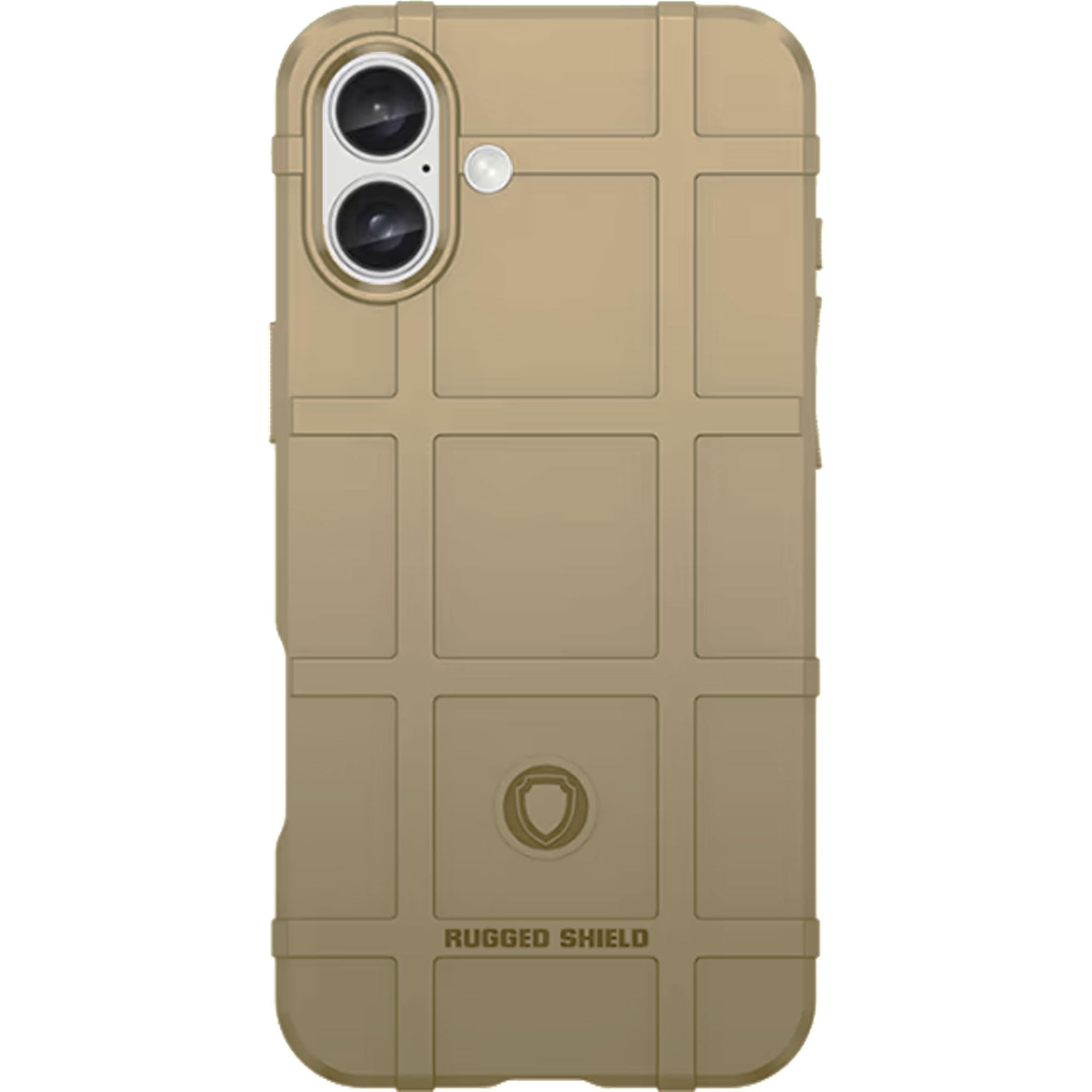 EGO TACTICAL Rugged Shield Brand Solid Color TPU Phone Case for iPhone 16 6.1" Screen - Flat Dark Earth