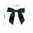 7Rainbows 30pcs Boutique 2.5 Dark Green Satin Ribbon Twist Tie Bows for Tying Up Packages Gift Wrapping