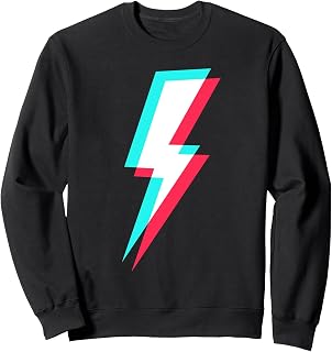 Lightning Symbol Power Electricity Bolt Graphic Sweatshirt