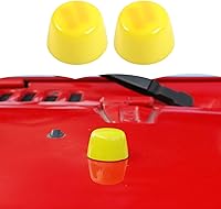 Vista 13 de Cubierta de Goma para Capó del Motor, Adorno de Adornos para Cuerpo de Vehículo para Jeep Wrangler JK JKU 2007-2018, Azul