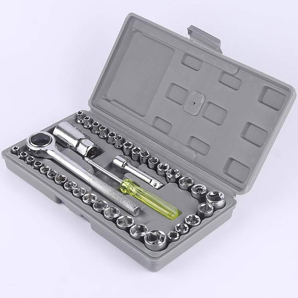 Shoppingekart 40 in 1 Pcs Wrench Tool Kit & Screwdriver & Socket Set (B08XKGWYC3) Amazon Price History, Amazon Price Tracker